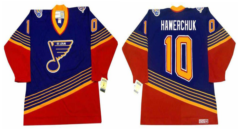 2019 Men St.Louis Blues #10 Hawerchuk blue CCM NHL jerseys